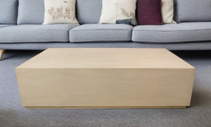 Homeroots 72" Rustic Solid Wood Coffee Table - Distressed Finish For Living Room, Family Room & Office Use   569550