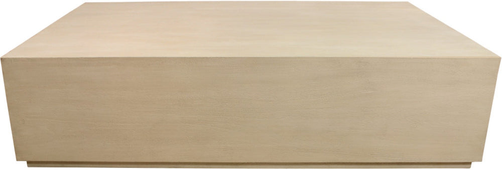 HomeRoots 55" Solid Wood Square Coffee Table - Distressed Finish for Rustic Charm in Modern Living Spaces 569555
