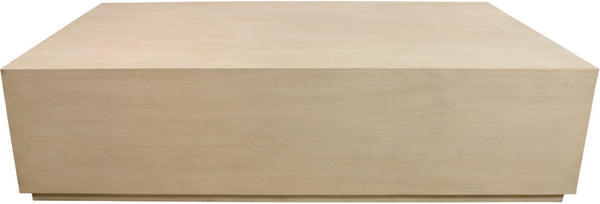 HomeRoots 55" Solid Wood Square Coffee Table - Distressed Finish for Rustic Charm in Modern Living Spaces 569555