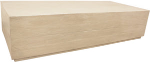 HomeRoots 55" Solid Wood Square Coffee Table - Distressed Finish for Rustic Charm in Modern Living Spaces 569555