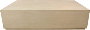 HomeRoots 55" Solid Wood Square Coffee Table - Distressed Finish for Rustic Charm in Modern Living Spaces 569555