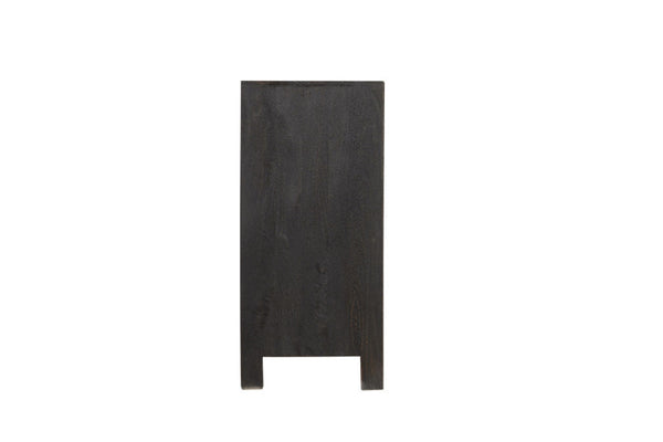 HomeRoots 57" Black Solid Wood Six Drawer Dresser – Stylish Storage Solution with Rustic-Modern Charm & Durability 569589