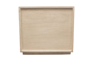 Homeroots 24" Natural Three Drawer Solid Wood Nightstand   569601