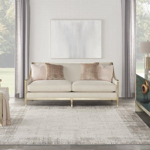 HomeRoots 8' Ivory and Gray Abstract Area Rug - Durable, Stain-Resistant Design for Stylish Living Spaces 8' X 11' 569612