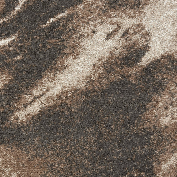 HomeRoots 8' Tan Abstract Power Loom Area Rug - Modern Design for Cozy Living Spaces with Soft Texture 8' Runner 569624