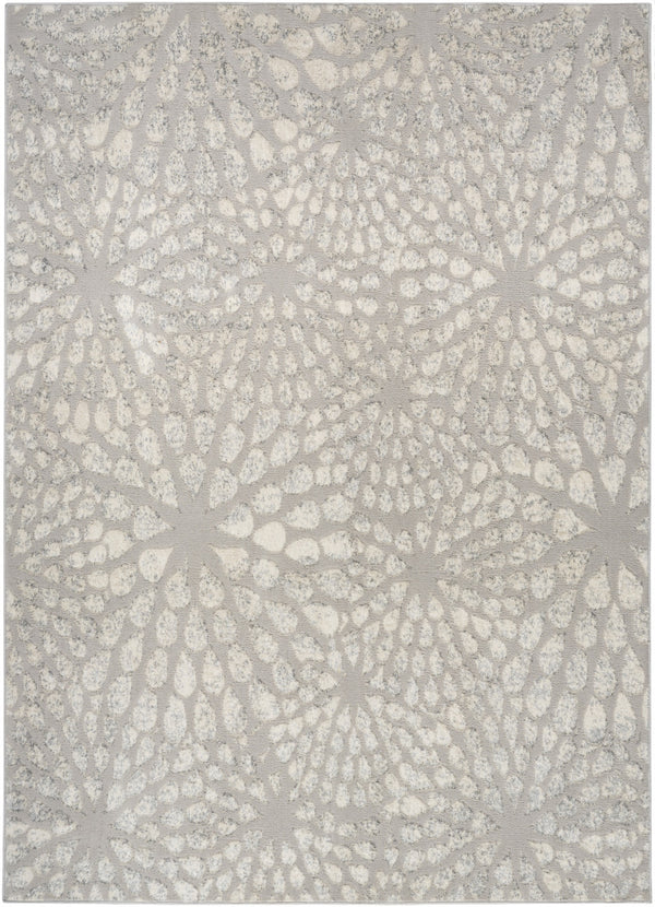 Homeroots 4' X 6' Gray Abstract Area Rug - Stylish Rectangle Design For Modern Home Décor & Cozy Warmth 4' X 6' Polyester 569630