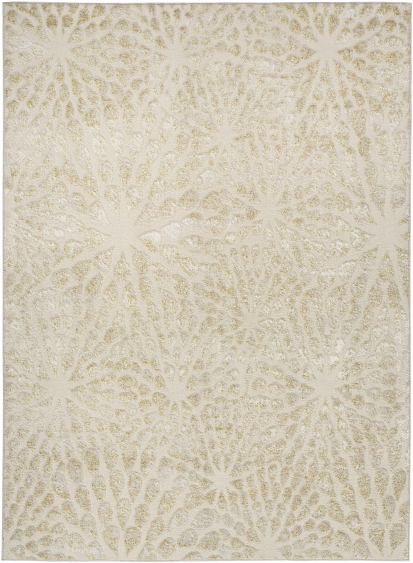 Homeroots 4' X 6' Ivory Abstract Area Rug - Stylish Neutral Design To Elevate Any Space With Sophistication 4' X 6' Polyester 569632