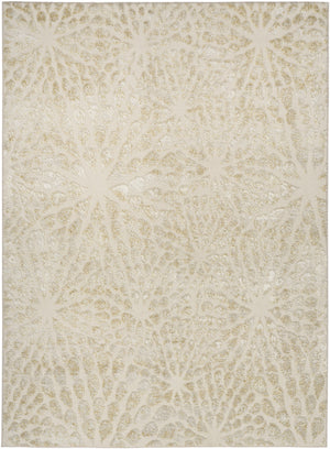 Homeroots 4' X 6' Ivory Abstract Area Rug - Stylish Neutral Design To Elevate Any Space With Sophistication 4' X 6' Polyester 569632