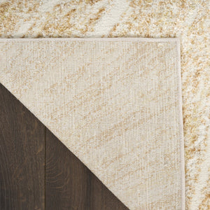 HomeRoots 5' Ivory Abstract Area Rug - Modern Design for Comfort and Style in Living Rooms and Bedrooms 5' X 7' 569636
