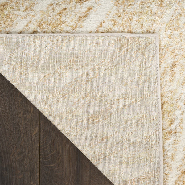 HomeRoots 5' Ivory Abstract Area Rug - Modern Design for Comfort and Style in Living Rooms and Bedrooms 5' X 7' 569636