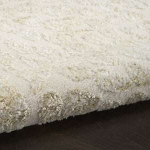 HomeRoots 5' Ivory Abstract Area Rug - Modern Elegance for Living Rooms, Bedrooms & High-Traffic Areas 5' X 7' 569637