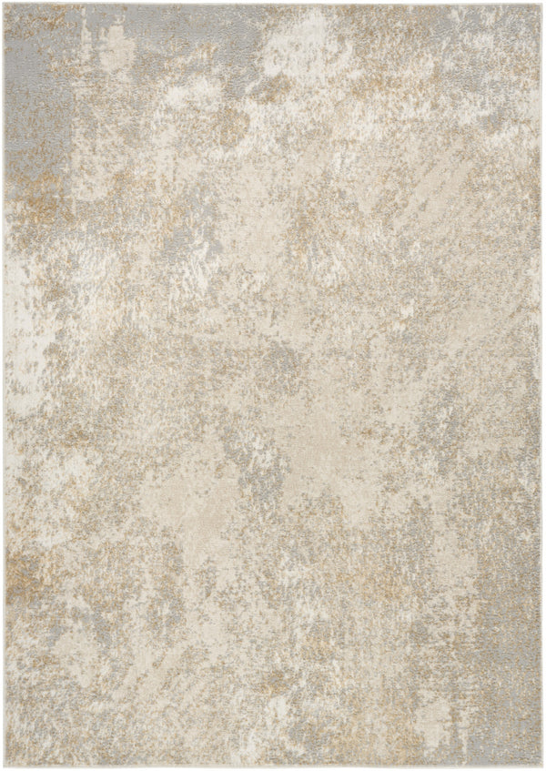 Homeroots 5' X 7' Gray Abstract Area Rug  Polyester 569638