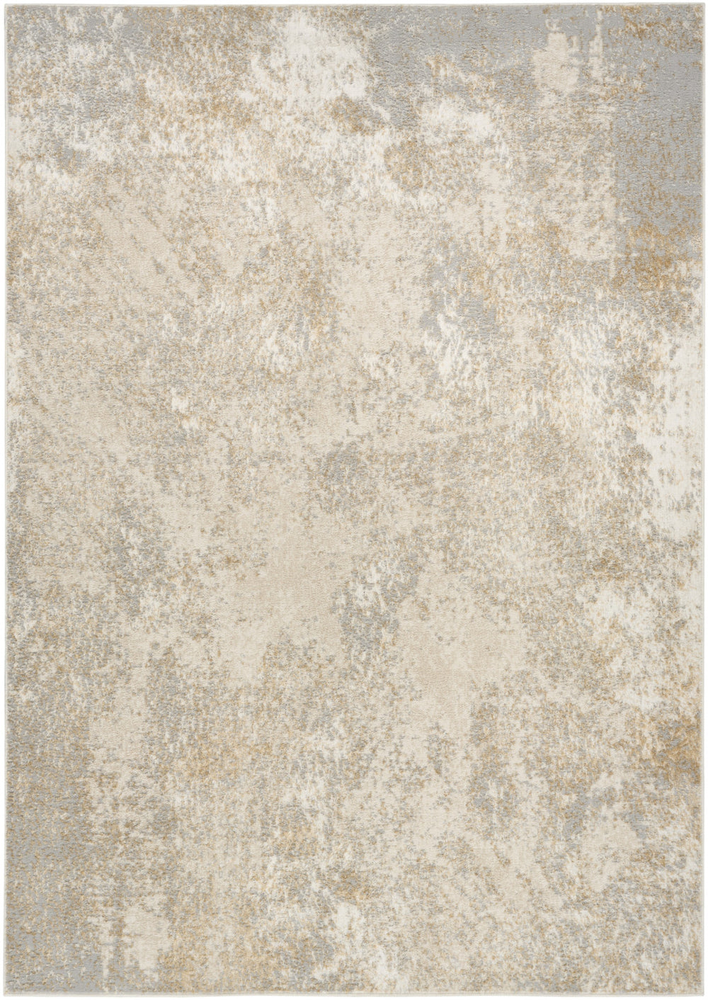 Homeroots 5' X 7' Gray Abstract Area Rug  Polyester 569638
