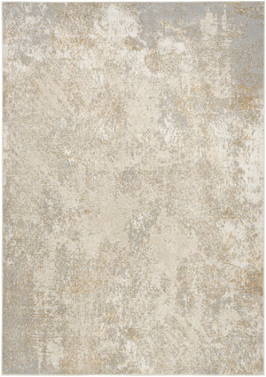 Homeroots 5' X 7' Gray Abstract Area Rug  Polyester 569638
