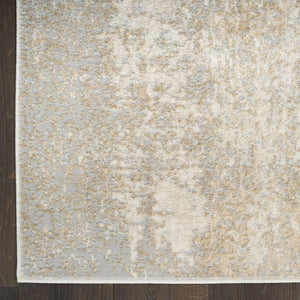 HomeRoots 5' Gray Abstract Area Rug - Modern Design for Versatile Spaces, Durable Low-Pile, Easy-Care Style 5' X 7' 569638