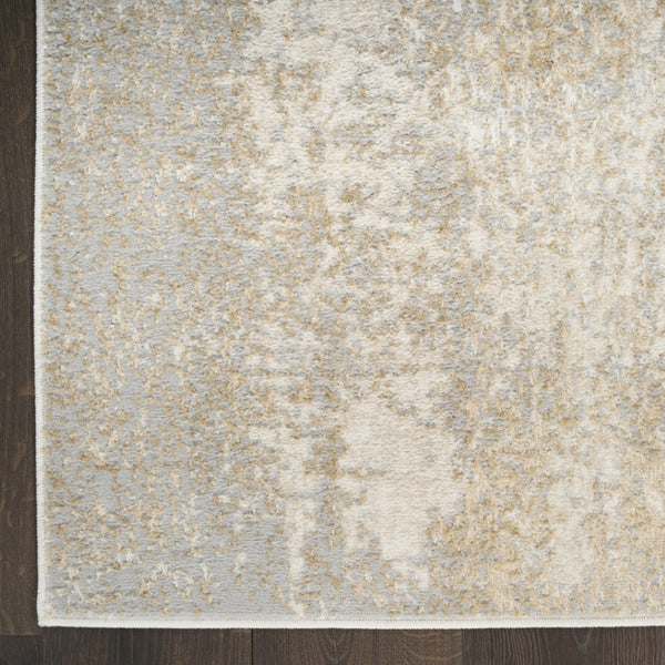 HomeRoots 5' Gray Abstract Area Rug - Modern Design for Versatile Spaces, Durable Low-Pile, Easy-Care Style 5' X 7' 569638