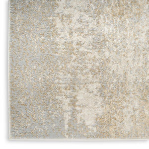 HomeRoots 5' Gray Abstract Area Rug - Modern Design for Versatile Spaces, Durable Low-Pile, Easy-Care Style 5' X 7' 569638
