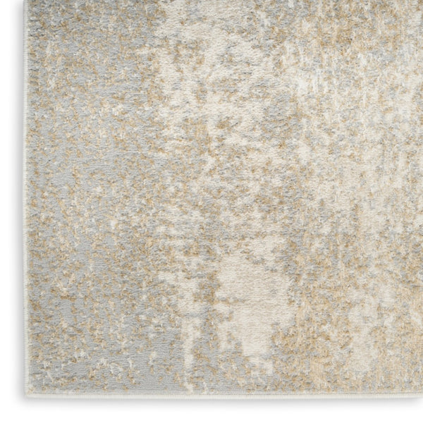 HomeRoots 5' Gray Abstract Area Rug - Modern Design for Versatile Spaces, Durable Low-Pile, Easy-Care Style 5' X 7' 569638