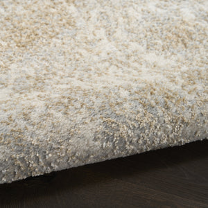 Homeroots 5' X 7' Gray Abstract Area Rug  Polyester 569638