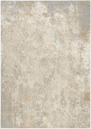 HomeRoots 5' Gray Abstract Area Rug - Modern Design for Versatile Spaces, Durable Low-Pile, Easy-Care Style 5' X 7' 569638