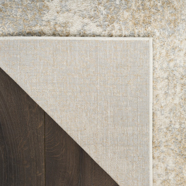 HomeRoots 5' Gray Abstract Area Rug - Modern Design for Versatile Spaces, Durable Low-Pile, Easy-Care Style 5' X 7' 569638