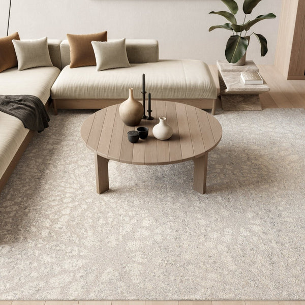 HomeRoots 8' Gray Abstract Area Rug - Modern Design for Living Rooms, Bedrooms & Offices - Stain-Resistant & Cozy 8' X 10' 569640