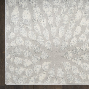 Homeroots 8' X 10' Gray Abstract Area Rug  Polyester 569640