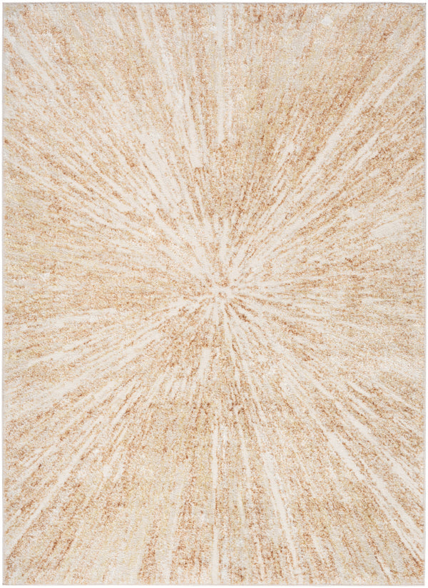 Homeroots 8' X 10' Ivory Abstract Area Rug  Polyester 569641