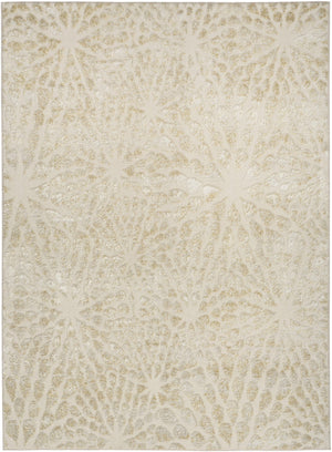 HomeRoots 8' Ivory Abstract Area Rug - Modern Soft Comfort for Living Room, Bedroom & Home Office Décor 8' X 10' 569642