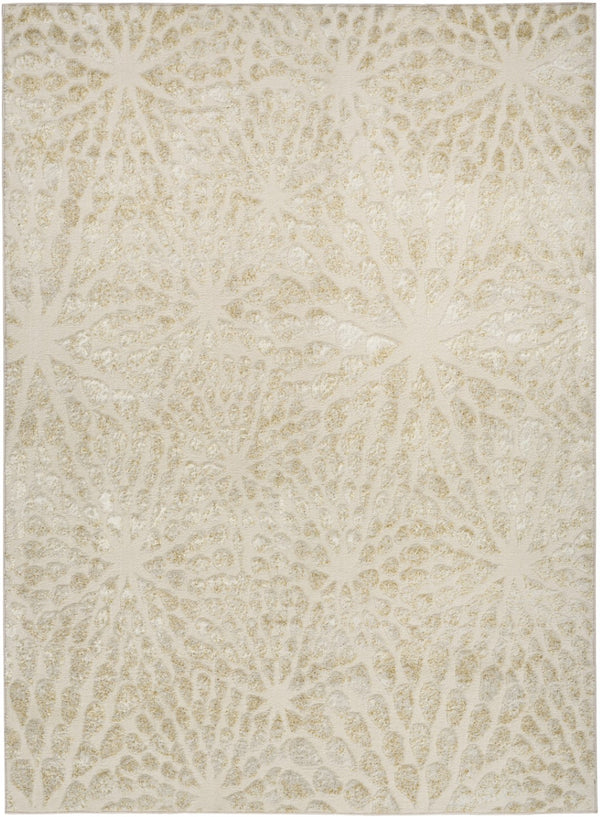 HomeRoots 8' Ivory Abstract Area Rug - Modern Soft Comfort for Living Room, Bedroom & Home Office Décor 8' X 10' 569642