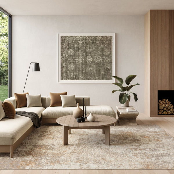 HomeRoots 8' Modern Gray Abstract Area Rug - Durable, Low Pile Design for Effortless Style in Any Room 8' X 10' 569643