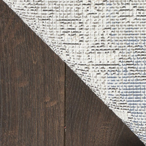 Homeroots 5' X 7' Blue Floral Power Loom Distressed Area Rug  Polypropylene 569652