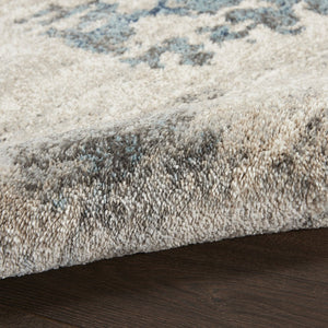 HomeRoots 8' Blue Abstract Power Loom Area Rug - Modern Design, Soft Comfort for Living Rooms & Bedrooms 8' X 10' 569658