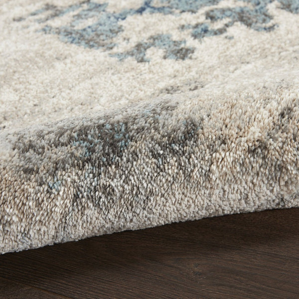 HomeRoots 8' Blue Abstract Power Loom Area Rug - Modern Design, Soft Comfort for Living Rooms & Bedrooms 8' X 10' 569658