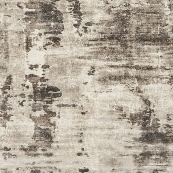 Homeroots 8' X 10' Tan Abstract Power Loom Area Rug  Polypropylene 569659