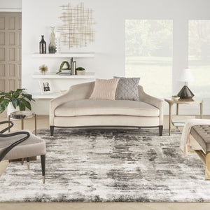 HomeRoots 5' Tan Abstract Area Rug - Modern Power Loomed Design for Soft Comfort and Effortless Style in Any Room 8' X 10' 569659