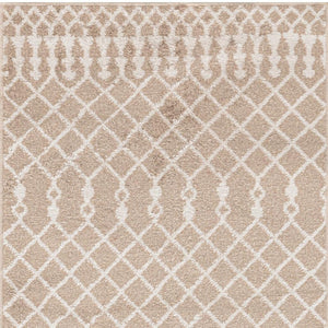 HomeRoots 10' Brown Floral Power Loomed Vintage-Inspired Runner Rug for Hallways and Entryways, Durable Charm 4' X 6' 569666