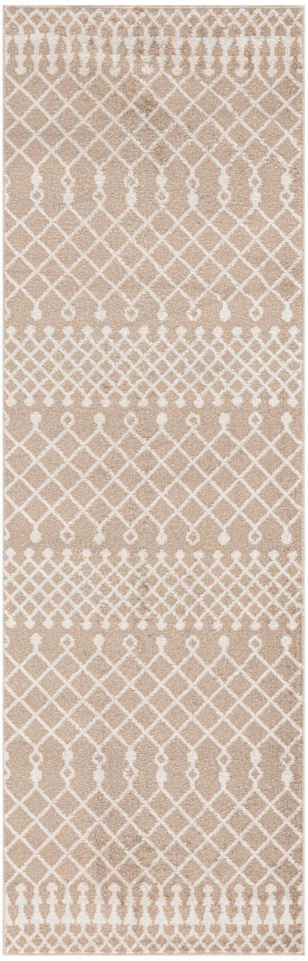 HomeRoots 10' Brown Floral Power Loomed Vintage-Inspired Runner Rug for Hallways and Entryways, Durable Charm 4' X 6' 569666