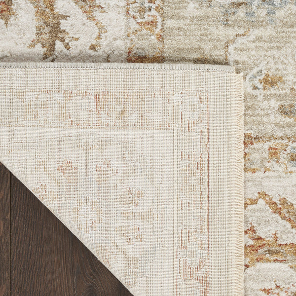 Homeroots 5' X 8' Green Floral Power Loom Distressed Area Rug  Polyester 569671