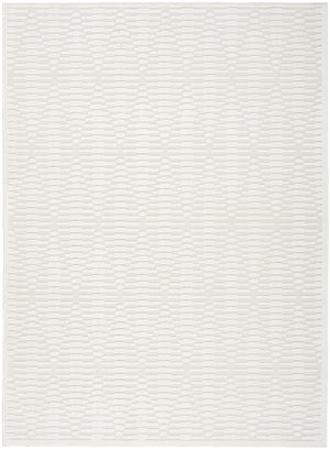 Homeroots 5' X 7' Ivory Geometric Area Rug  Polypropylene 569741