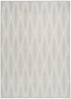 HomeRoots 7' Gray Geometric Area Rug - Modern Style, Durable Design & Perfect for Any Room in Your Home 7' X 9' 569745