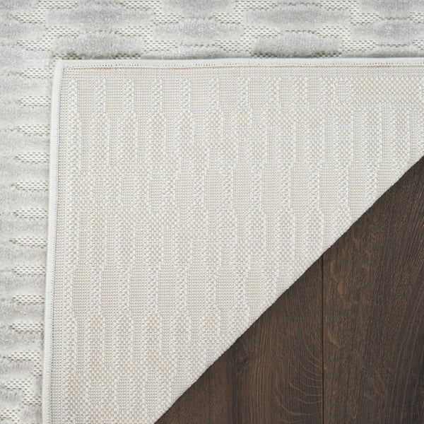 HomeRoots 7' Gray Geometric Area Rug - Modern Style, Durable Design & Perfect for Any Room in Your Home 7' X 9' 569745