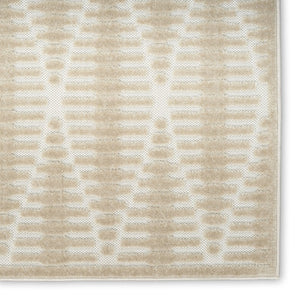 HomeRoots 8' Modern Beige Geometric Area Rug - Stylish, Durable, and Easy-to-Maintain for Any Room Decor 8' X 10' 569746