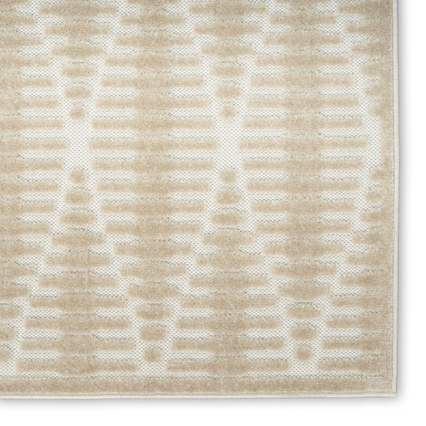 HomeRoots 8' Modern Beige Geometric Area Rug - Stylish, Durable, and Easy-to-Maintain for Any Room Decor 8' X 10' 569746