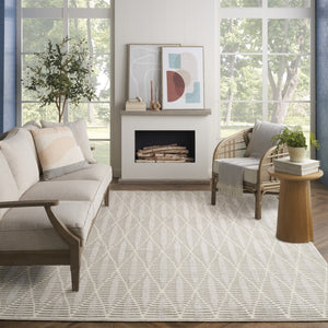 HomeRoots 8' Modern Beige Geometric Area Rug - Stylish, Durable, and Easy-to-Maintain for Any Room Decor 8' X 10' 569746