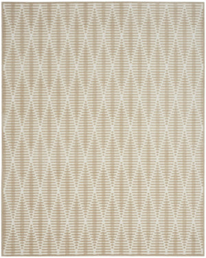 HomeRoots 8' Modern Beige Geometric Area Rug - Stylish, Durable, and Easy-to-Maintain for Any Room Decor 8' X 10' 569746