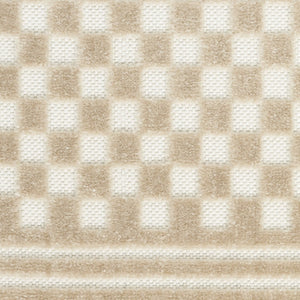 HomeRoots 8' Modern Beige Geometric Area Rug - Stylish, Durable, and Easy-Care for Your Living Space Decor 8' X 10' 569747