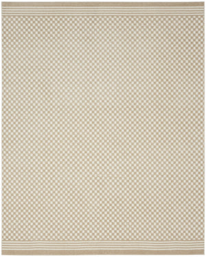 HomeRoots 8' Modern Beige Geometric Area Rug - Stylish, Durable, and Easy-Care for Your Living Space Decor 8' X 10' 569747