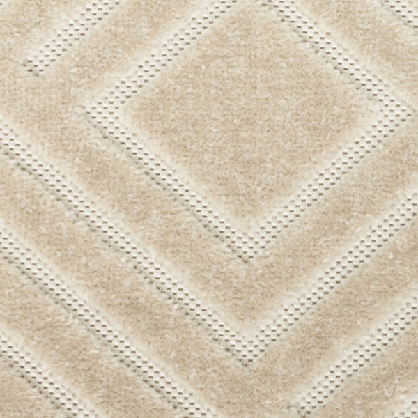 HomeRoots 7' Beige Geometric Area Rug - Modern Style for Living Rooms, Durable Design, Easy Maintenance & Elegance 8' X 10' 569748