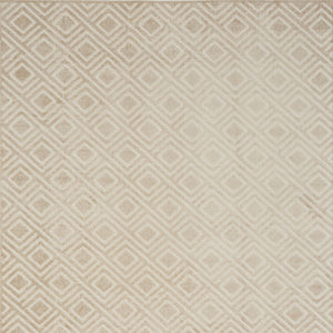 Homeroots 8' X 10' Beige Geometric Area Rug  Polypropylene 569748